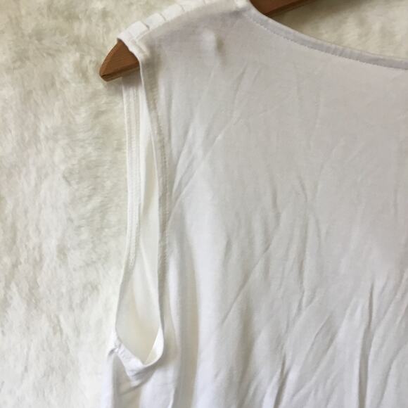 Talbots White Cowl Neck Tank Top - Picture 10 of 12